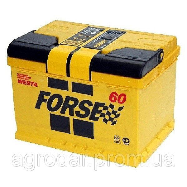 Акумулятор 6СТ - 60 (0) FORSE ЄВРО (+ праворуч), фото 1