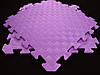 М'яка підлога килимок-пазл "Веселка" 50*50*1 см Плетінка Eva-Line Фіолетовий, фото 2