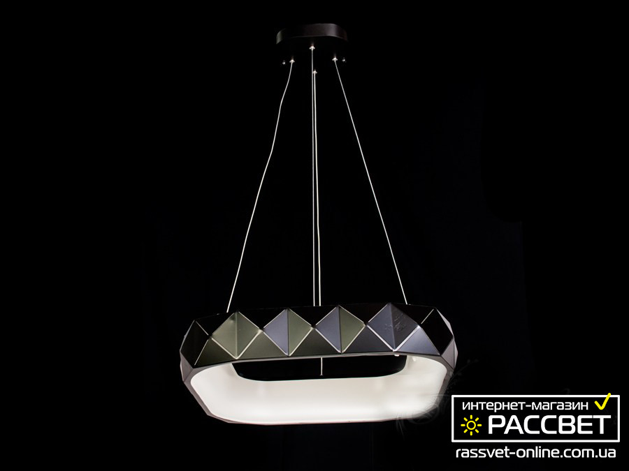 Стельова LED люстра 8149-500 CL BK LED DIASHA
