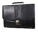 Чоловічий портфель зі штучної шкіри 787-96892 чорний, фото 2