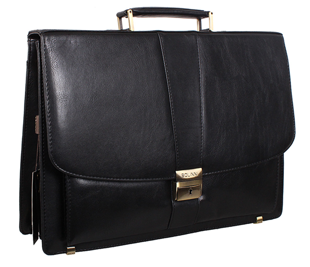 Чоловічий портфель зі штучної шкіри 787-96892 чорний