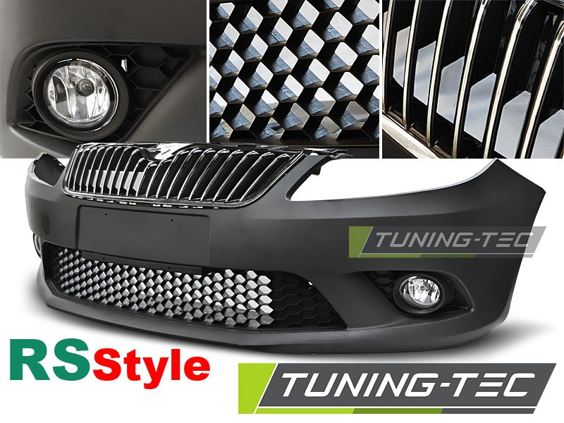 Передній бампер Skoda Fabia 2 тюнінг обвіс в стилі RS
