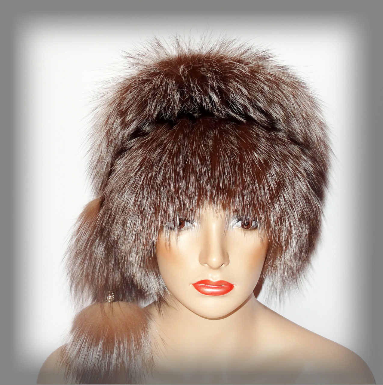 Хутряна шапка із золотої чорнобурки (барбара)