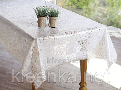 Шикарна клейонка на святковий стіл Ажур, фото 2