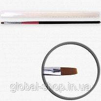 Пензель для гелю плоский чорно-червоний,5 різновидів