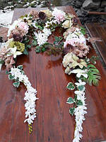 Гірлянда в коричнево-бежевих тонах (мікс)