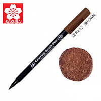 Маркер Koi #12 Brash Pen Sakura Brown Коричневый