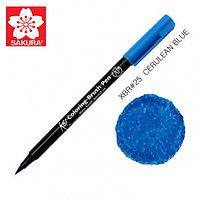 Маркер Koi #25 Brash Pen Sakura Cerulean Blue Чорна блакитний