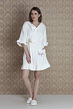 Подвійна: халат + капці 17136 ekru L/XL.