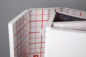 Тепла підлога (пінополістирол фольгований із розміткою) 10 мм