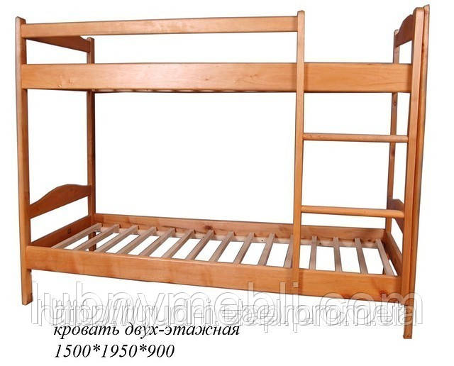 Ліжко в дитячу двоярусне від виробника проста розбірна Джуля