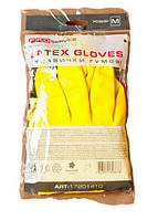 PRO Перчатки универсальные латексные Professional, желтые, 1 пара, L