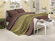 First Choice бязь de luxe ranforce+в'язаний плед nirvana style yesil