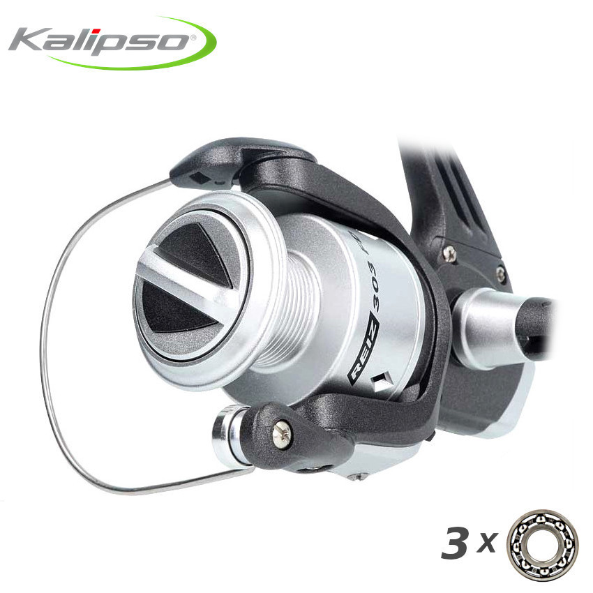 Безынерционная котушка Kalipso Reiz FD 303 (3000) 3bb для спінінга, котушка рибальська на щуку (на хижака)