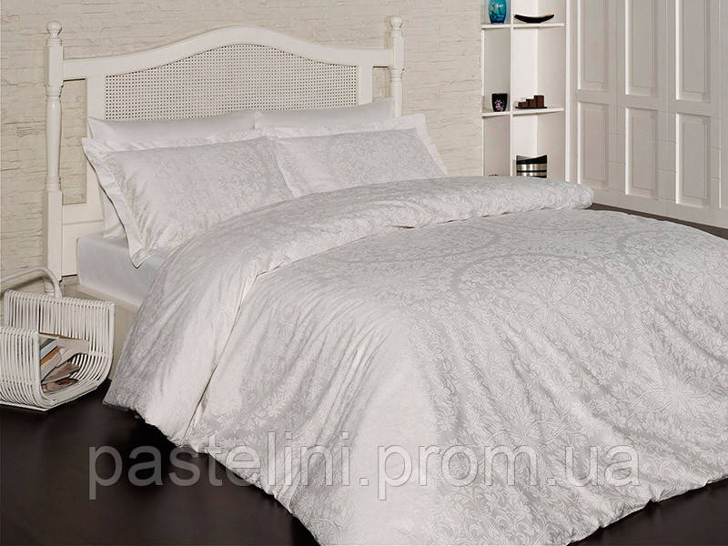 Комплект постільної білизни First Choice сатин люкс vanessa cream