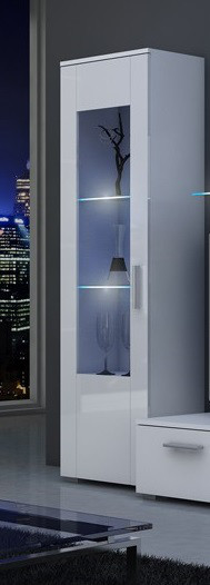 Вітрина Sun AAAA MEBLE білий/білий глянець, фото 1