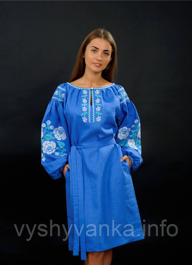 сукня вишиванка з кишенями сукня вишиванка з кишенями