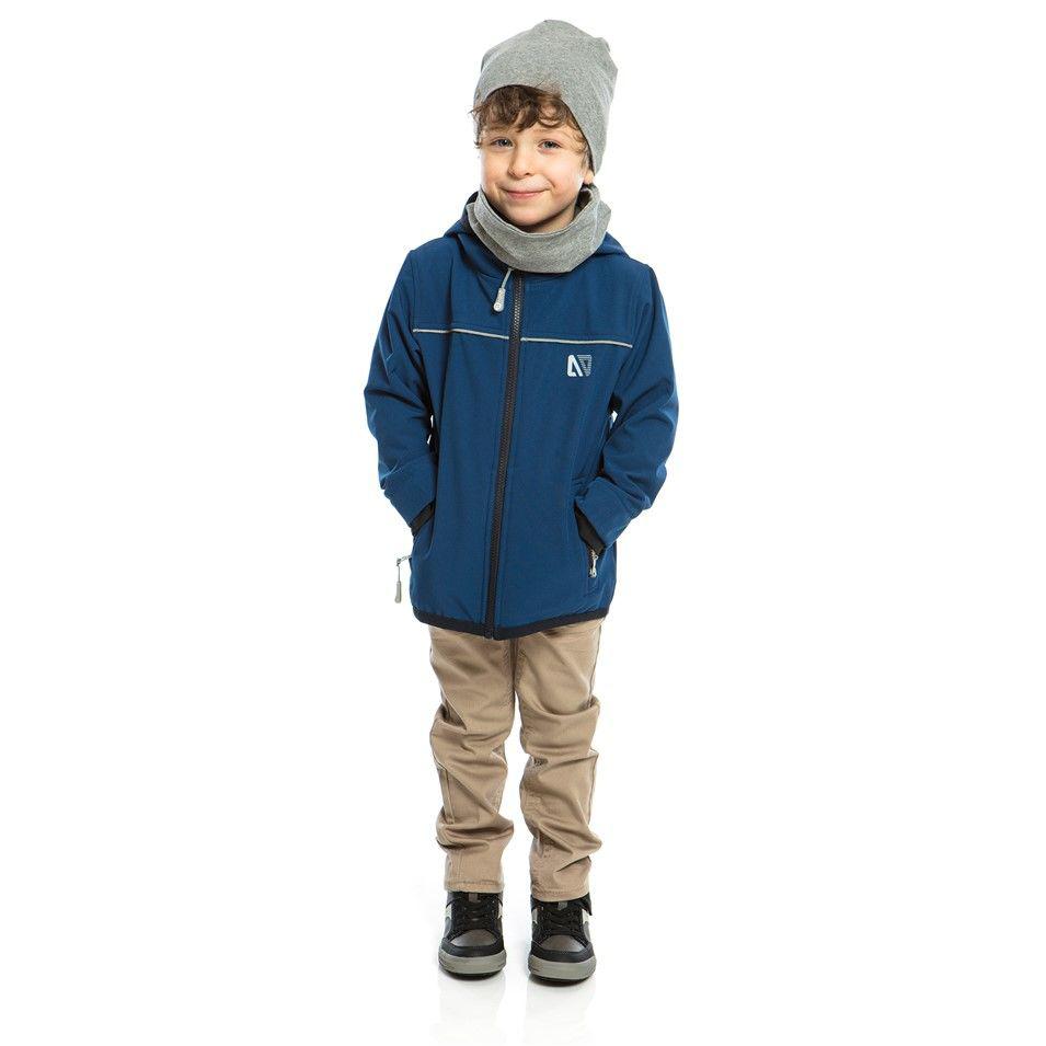 Куртка SOFTSHELL на флісі для хлопчика NANO розміри 4-14 років, зріст 100-152 ТМ Nanö 1400 M S18 Dk Denim