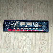 Рамка номера червоний катафот без скла Bagis