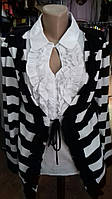 Блуза женская "обманка" размер 50 полосатая польская