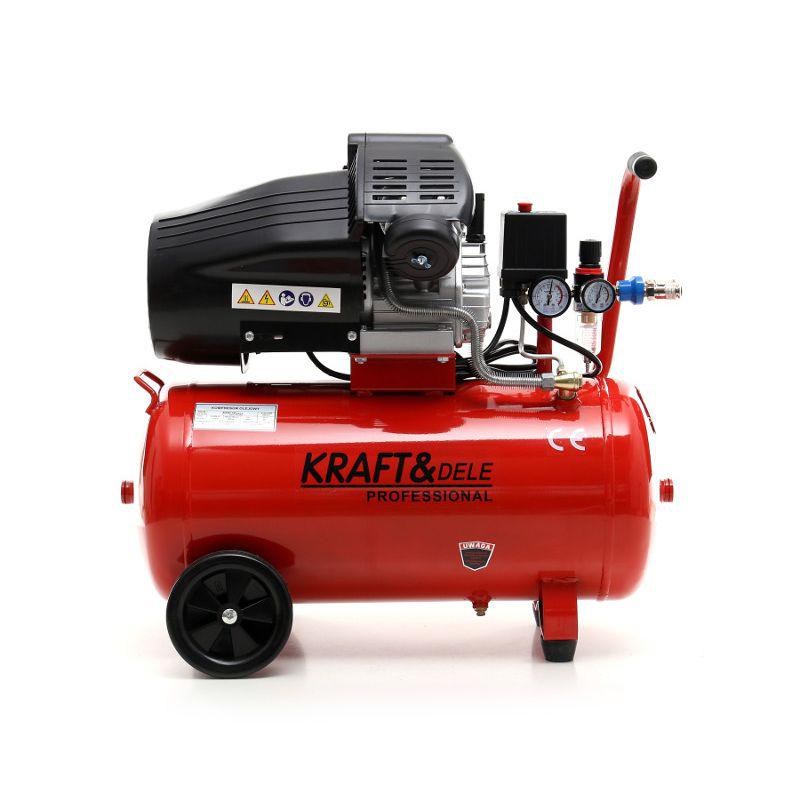Масляний компресор 50л 2 Поршня KD1479 Сепаратор