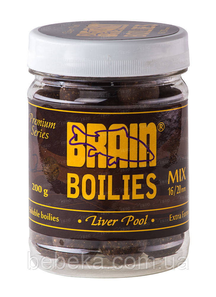 Бойли Brain Liverpool (Печінка) Soluble 200 gr, mix 16-20 (1858.00.05 )