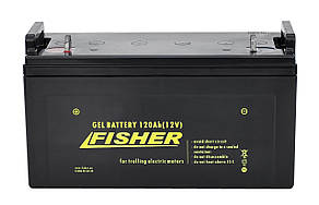 Електромотор човновий Fisher 46 + акумулятор Gel 120Ah, фото 5