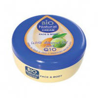 BIO NATURAL CREAM FACE & BODY wiht almond oil and Q10/ Крем для обличчя і тіла з мигдальним маслом та Q10