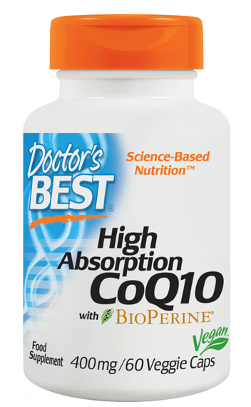 Коензим Q10 Doctor's s Best High Absorption CoQ10  Bioperine 400mg 60 vcaps, фото 1