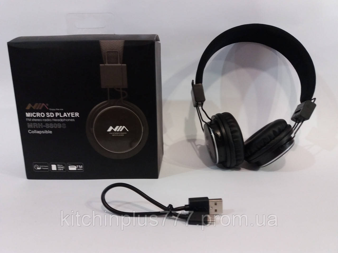 Навушники з MP3 плеєром + FM Радіо НЯ MRH-8809S