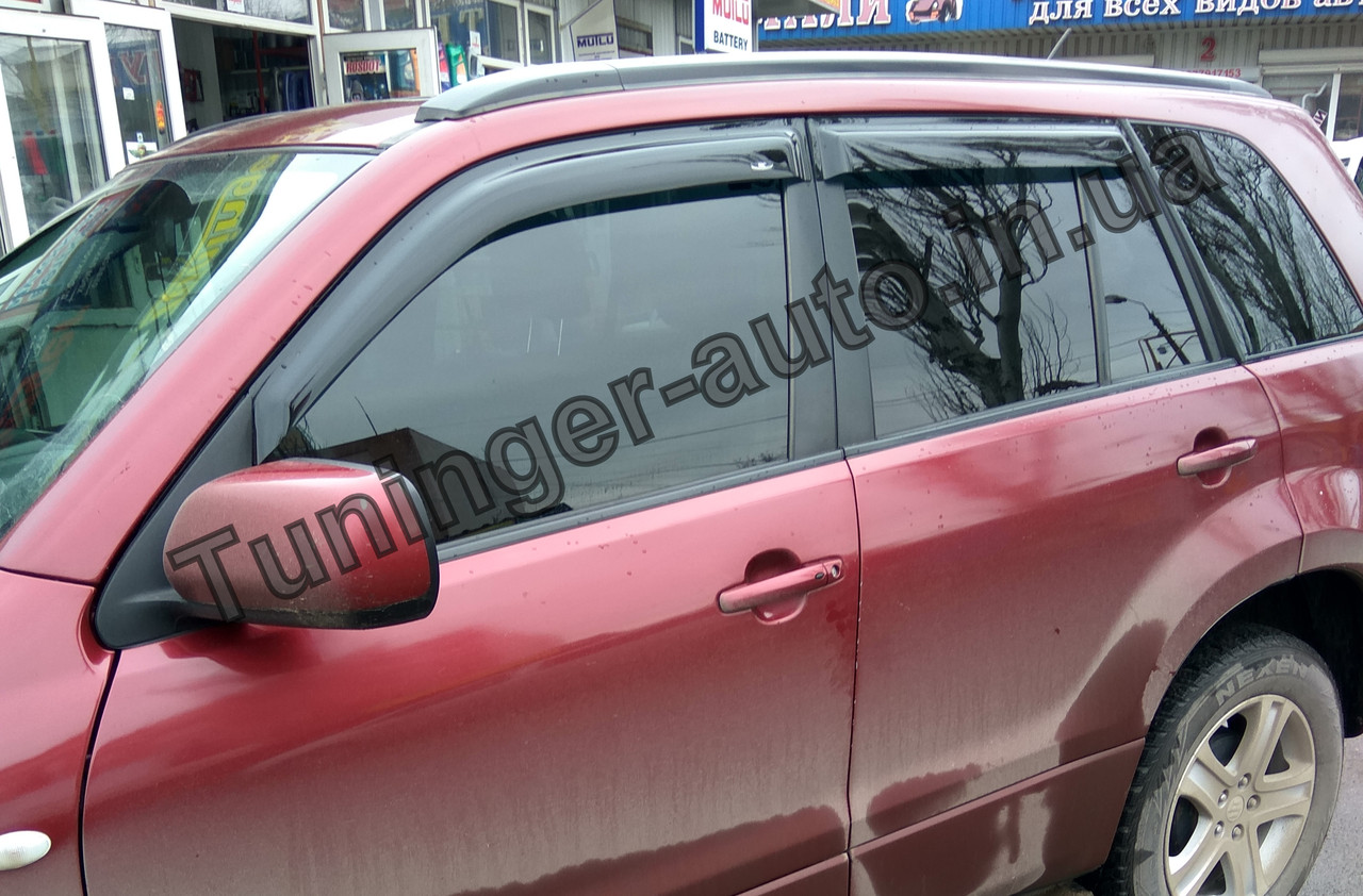 Дефлектори вікон (вітровики) Suzuki Grand Vitara 2005-2015 (Hic)