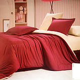 Комплект постельного белья ТМ "Ловец снов", Однотонный Красный, фото 5