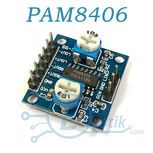 Модуль PAM8406 стерео аудио усилитель D-класса 2х5 Вт - фото 1 - id-p682017404