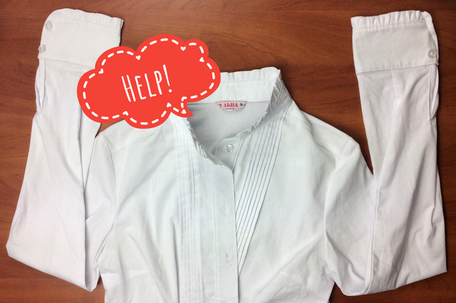 правильний догляд за білою блузкою