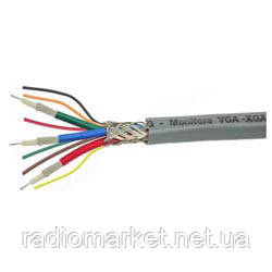 Кабель VGA, 28AWG, Ø8,2 мм, чорний, 100 м/бухта