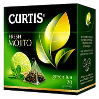 Чай Curtis Fresh Mojito зелёный с лаймом, мятой и ароматом коктейля "Мохито" 20 пирамидок