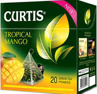 Чай Curtis Tropical Mango зелёный с ароматом манго 20 пирамидок