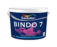 Матовая моющаяся краска для стен и потолков Sadolin Bindo 7 5 л., белая