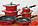Набір каструль для індукційної плити  Royalty Line RL-ES1014M Red 14 pcs, фото 5
