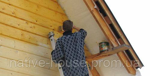 Покраска деревянного дома внутри и снаружи - фото 1 - id-p682113995