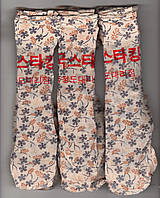 Носки женские капрон рулон, пучок с рисунком, 23-25 размер, бежевые, 02201