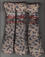 Носки женские капрон рулон, пучок с рисунком, 23-25 размер, бежевые, 02204