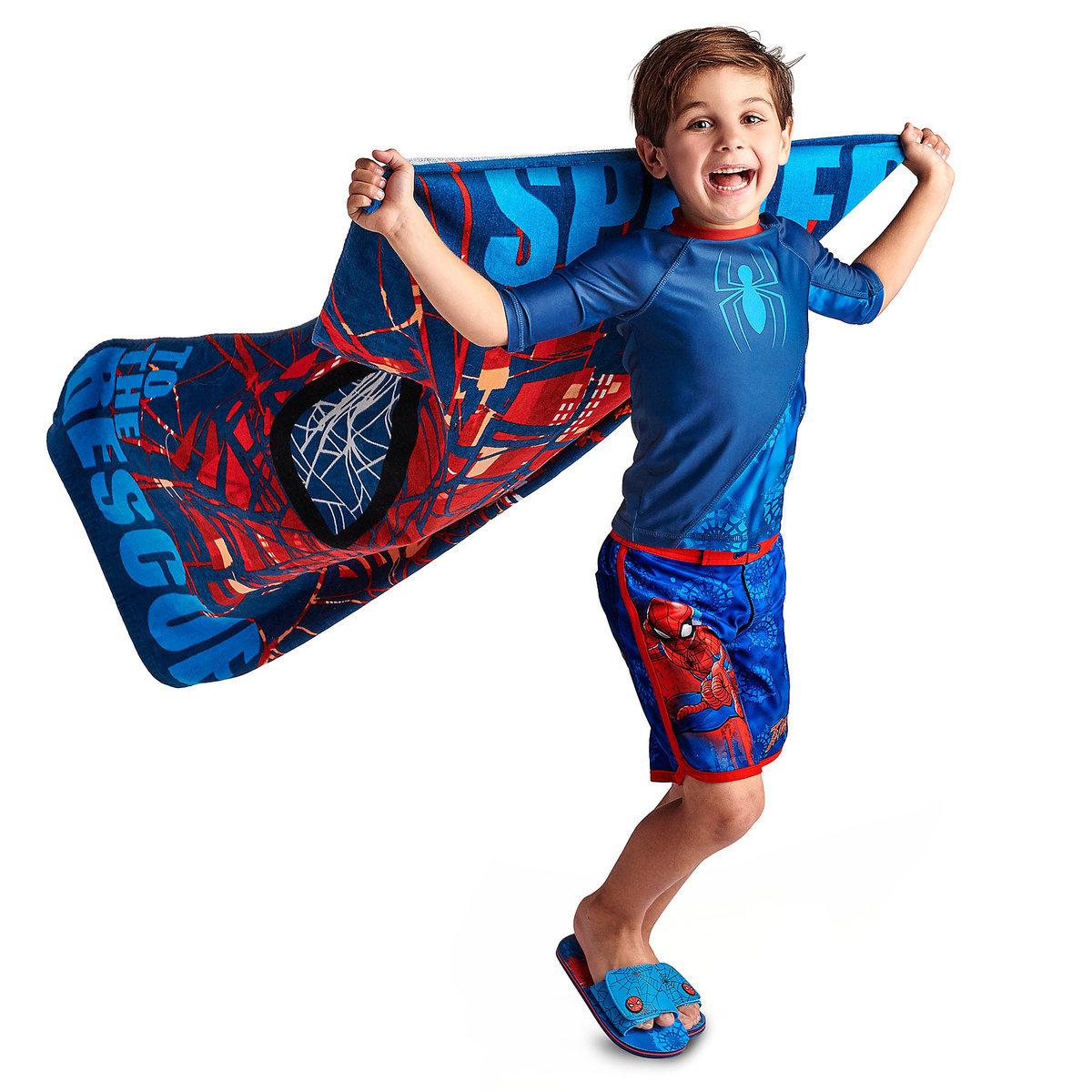 Дитячий махровий рушник Дісней Сайдермен Spider-Man Beach Towel for Kids — Personalizable