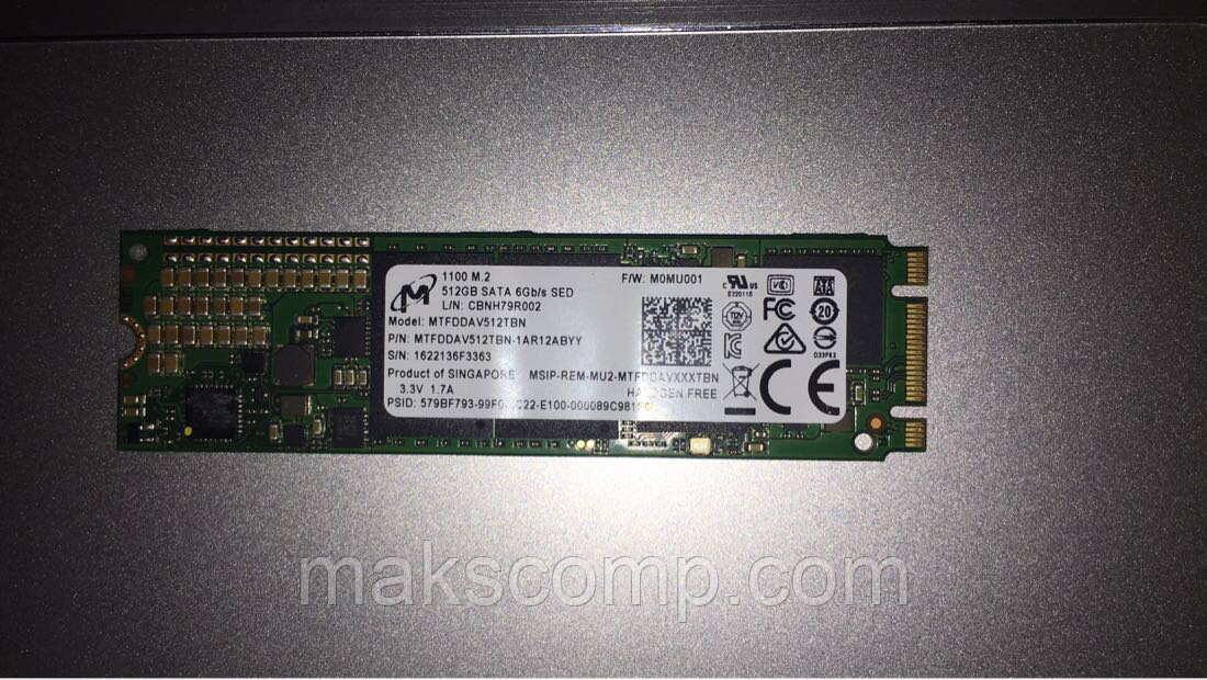 SSD Micron 1100 512GB m.2 Sata III (MTFDDAV512TBN)