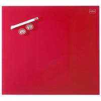 Скляна магнітно-маркерна дошка Nobo Diamond Magnetic Drywipe Boards Red 30x30 см