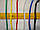 Сітка для футболу підвищеної міцності «ЕЛІТ 1,5» жовто-синя (комплект з 2 шт.), фото 3