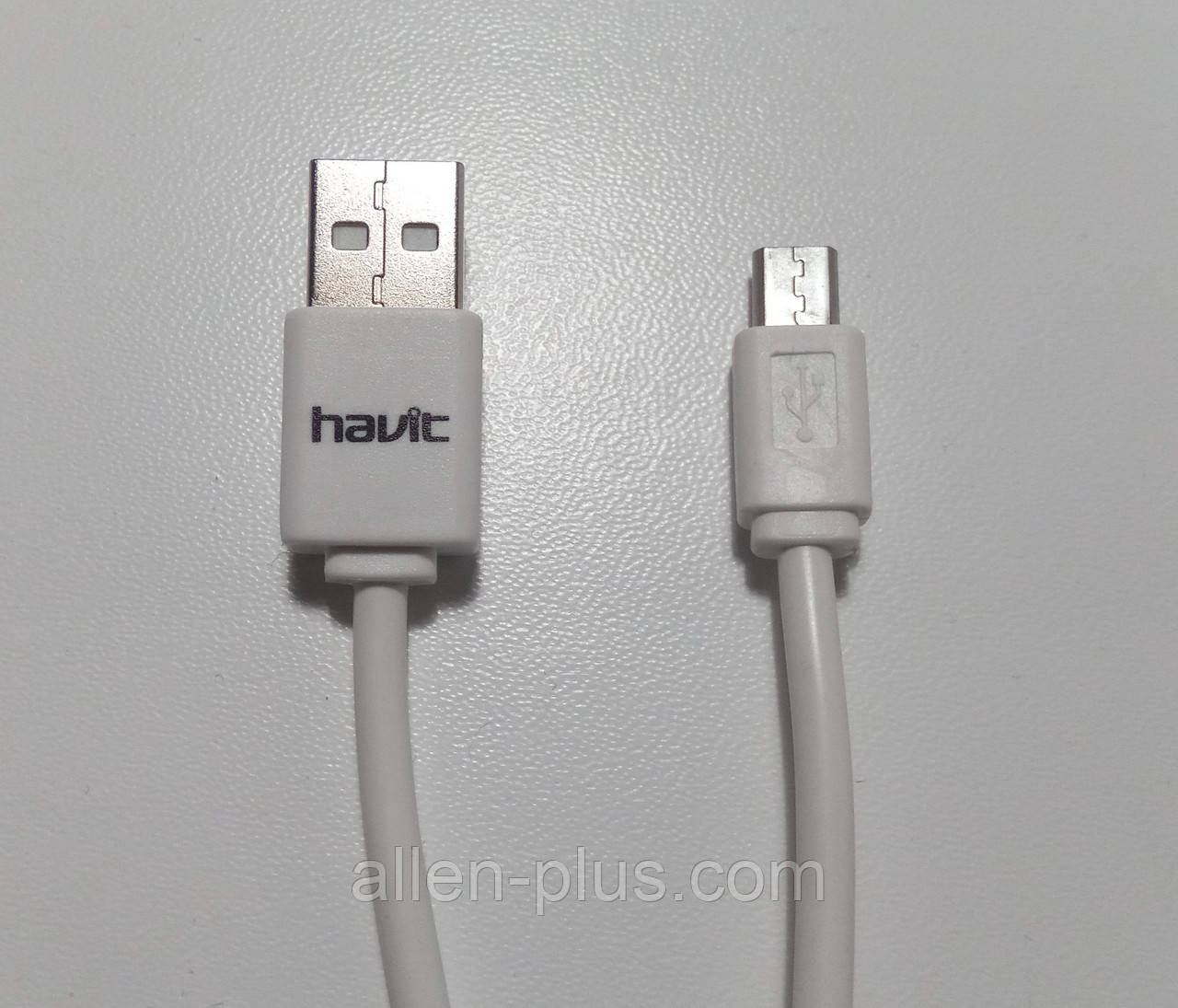 Кабель USB/microUSB (8 мм), для передачі даних смартфона (smart phone data cable) HV-CB8601, white