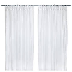 Гардини IKEA TERESIA 2 шт білий 145x300 см 502.323.33
