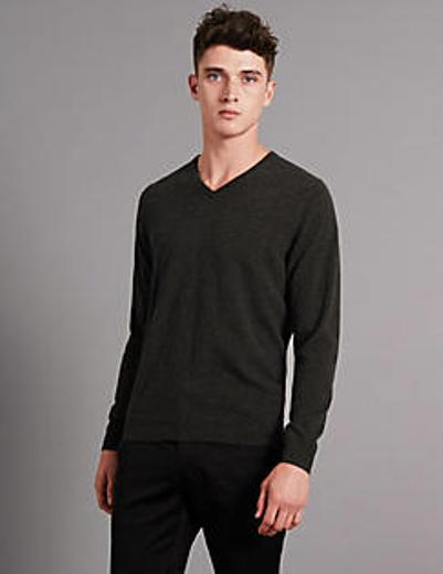 Темно-сірий шкільний джемпер Marks&Spencer для хлопчика 7-10 років