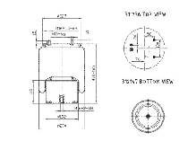 Пневморессора 887MK1 всборе со стаканом (сталь) NEOTEC ABM21428A01